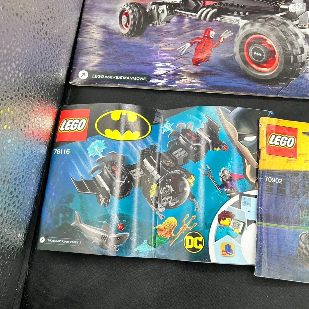 LEGO Batman DC Comics Super Heroes Movie‎ Lot of 7 Building Instruction Manuals